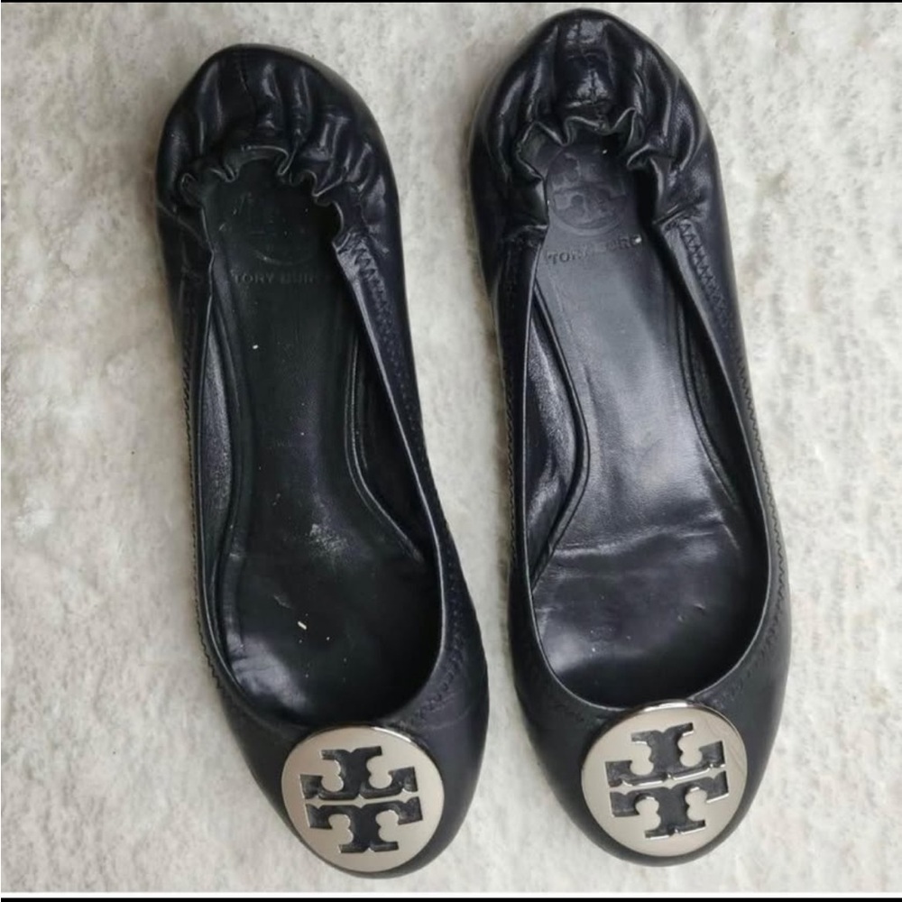 Tory Burch Black Ballet Flats